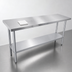 Thumbnail image #3 for Sapphire 60-Inch x 14-Inch Flat Top Stainless Steel Worktable with Galvanized Legs and Undershelf