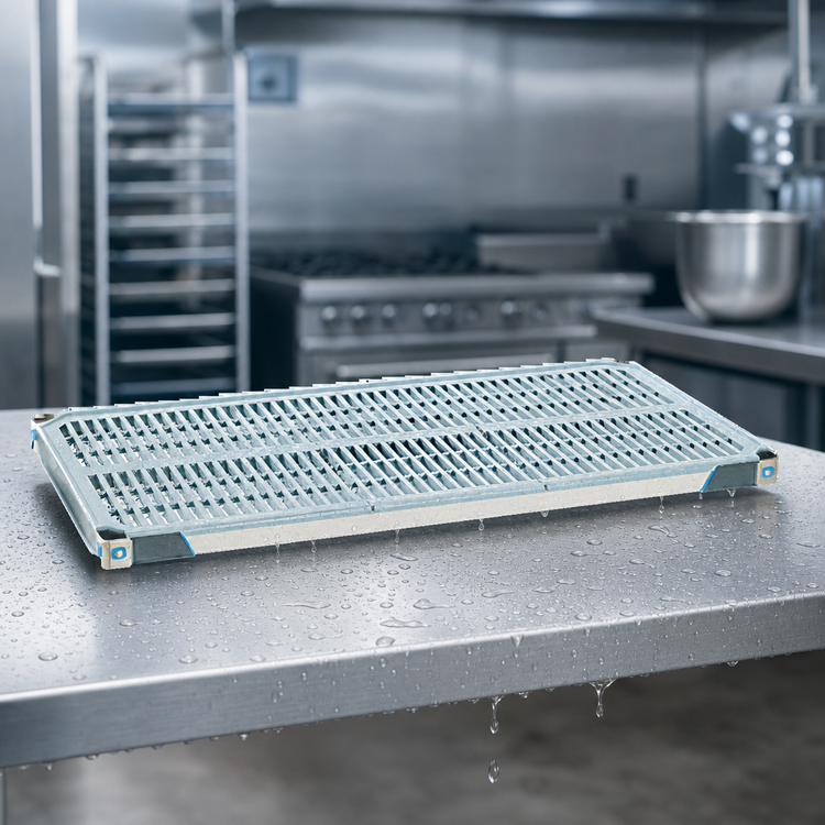 Product image #3 for MetroMax i 36"W x 18"D Open Grid Polymer Shelf with Microban
