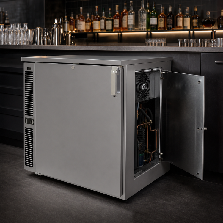 Product image #3 for Glastender C1SL28 One-Zone Side-Serviced Low-Profile Back Bar Cooler, 28-Inch Wide, One Section