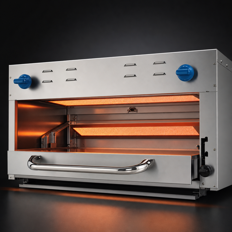 Product image #3 for Comstock-Castle 36-Inch Gas Infrared Salamander Broiler with Roll-Out Rack
