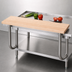 Thumbnail image #3 for Advance Tabco Adjustable-Height Wood Cutting Board for Equipment Stands, 84 Inch x 10 Inch x 1-1/2 Inch