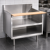 Thumbnail image #3 for La Rosa Refrigeration Open Cabinet Stainless Steel Equipment Stand with Richlite Cutting Board, 102 Inch x 30.5 Inch