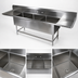 Thumbnail image #3 for John Boos Pro-Bowl 3-Compartment Stainless Steel Sink with 24-Inch Left and Right Drainboards, 14-Inch Deep Bowls