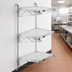 Thumbnail image #3 for Quantum Wall-Mounted Cantilever Starter Shelving Unit with 3 Wire Shelves, 54-Inch Posts, and 14-Inch Cantilevers