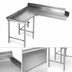 Thumbnail image #3 for Eagle Clean Dishtable, Island Design, 72-Inch Machine-to-Corner, 60-Inch Corner-to-End, 16-Gauge 430 Stainless Steel