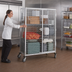 Thumbnail image #3 for Metro Super Erecta Mobile Stainless Steel Security Cage, 40-3/4 Inch W x 27-1/4 Inch D x 62 Inch H, No Intermediate Shelves