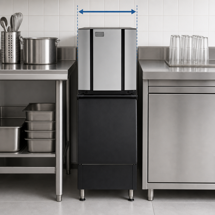 Product image #4 for Ice-O-Matic Elevation Series Modular Half-Size Cube Ice Maker, Water-Cooled, R290, 22.25-Inch Wide