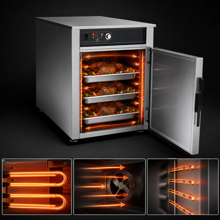 Product image #3 for FWE LCH-5-G2 Half-Height Low Temperature Cook & Hold Cabinet with (3) Full-Size Pan Capacity