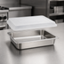 Thumbnail image #3 for Quarter-Size Clear Polypropylene Snap-On Sheet Pan Cover