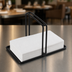 Thumbnail image #4 for American Metalcraft Black Weighted Napkin Holder, 9-Inch Long