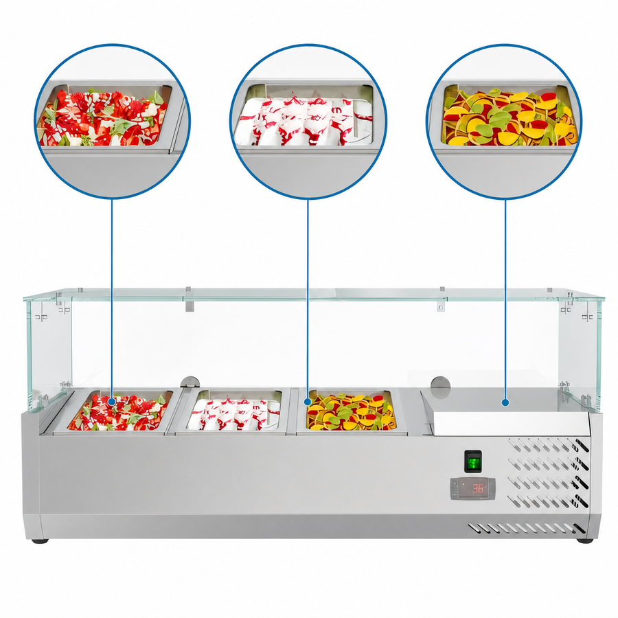 3 x 1/3 Pan Capacity