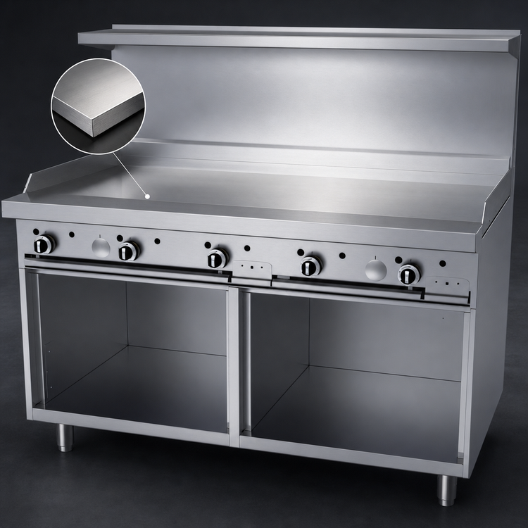 Product image #3 for Garland G Starfire Pro 60-Inch Gas Restaurant Range with 1 Griddle and 2 Storage Base Cabinets