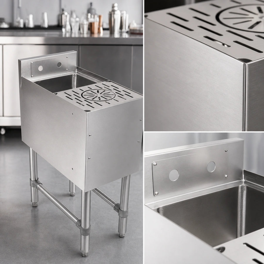 18-Gauge Type 300 Stainless Steel Construction