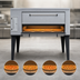 Thumbnail image #3 for Marsal SD-1048 Gas Deck Pizza Oven with Brick Deck, 10-Inch Chamber, and 4-Pie Capacity