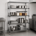 Thumbnail image #3 for Add-A-Shelf 4-Tier Stationary Wire Shelving Starter Unit, 36W x 14D x 63H, Chrome Finish