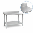 Thumbnail image #3 for Eagle Group BlendPort® BPT-3072B-BS 72 x 30 Inch 430 Stainless Steel Work Table with 4-1/2-Inch Backsplash and Undershelf