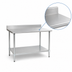 Thumbnail image #3 for Eagle BlendPort Budget Series 72-Inch x 30-Inch 430 Stainless Steel Work Table with 4-1/2-Inch Backsplash and Undershelf