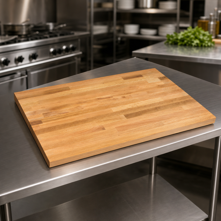 Product image #3 for John Boos Appalachian 48 Inch x 42 Inch Blended Rails Oak Island Countertop, Varnique Finish