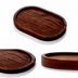Thumbnail image #3 for American Metalcraft Rimmed Oval Ash Wood Serving Board, 9 x 6 x 3/4 Inch