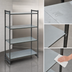 Thumbnail image #3 for Cambro Camshelving Basics Plus Solid Stationary Starter Shelving Unit, 21 x 60 x 84 Inches, 4-Tier, Brushed Graphite