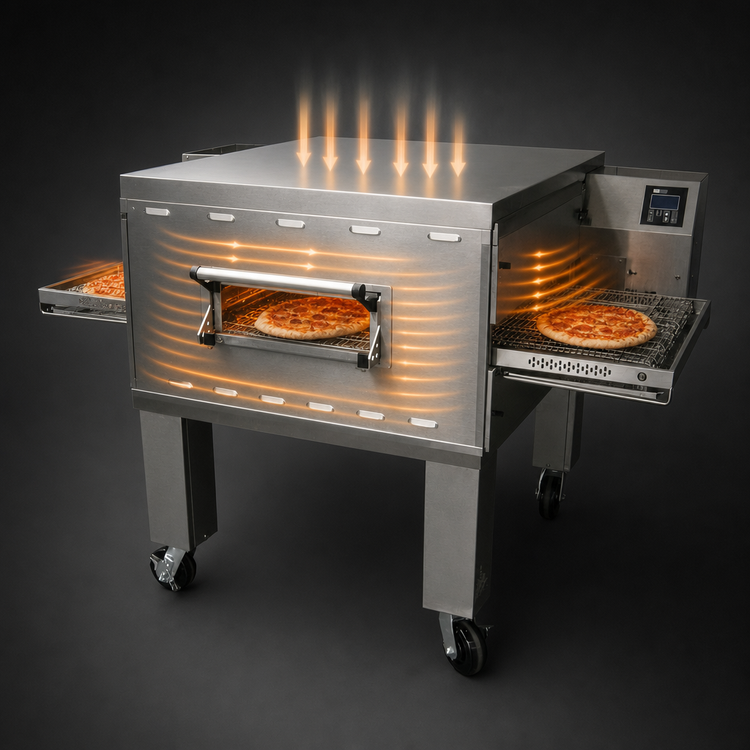 Product image #3 for Middleby Marshall PS638G-3 Triple-Deck Gas Impingement PLUS Conveyor Pizza Oven