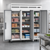 Thumbnail image #3 for Everest Refrigeration Three-Section Reach-In Freezer, 71.0 Cu. Ft., Top-Mounted Self-Contained Refrigeration