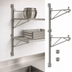 Thumbnail image #3 for Eagle Group Adjustable Post Wire Wall Mount Prepackaged End Unit for 24-Inch Shelves, 33-Inch Posts, Stainless Steel