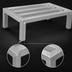 Thumbnail image #3 for Sapphire Heavy Duty 60 Inch W x 24 Inch D x 12 Inch H Aluminum Dunnage Rack, 2000 lb Capacity