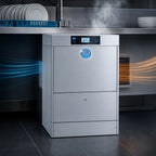 Thumbnail image #3 for MEIKO M-iClean UM GIO COMFORT AIR Undercounter High-Temperature Glasswasher with Waste Air Heat Recovery, Built-In Booster, and Internal RO