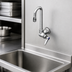 Thumbnail image #3 for T&S Brass Single Pantry Wall-Mount Faucet with 3-Inch Rigid Gooseneck and Lever Handle