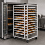 Thumbnail image #3 for Channel Manufacturing 412S-DOR Double-Section Stainless Steel Side-Loading Oven Rack, 30-Pan, No-Lift