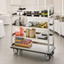 Thumbnail image #3 for Queen Mary Stainless Steel Utility Cart with 5 Shelves, 1600 lb. Capacity