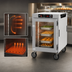 Thumbnail image #4 for Metro HotBlox Wide 8-Pan Half-Height Mobile Insulated Holding Cabinet with Clear Door and Analog Controls