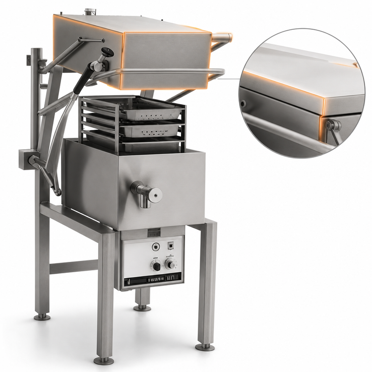Product image #3 for Legion Skittle SKGL9-5 Gas-Fired Tilting Multi-Function Cooker, 22.3-Gallon Kettle, 132,000 BTU