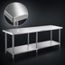 Thumbnail image #3 for Steel Works Stainless 84-Inch x 30-Inch Stainless Steel Work Table with Undershelf