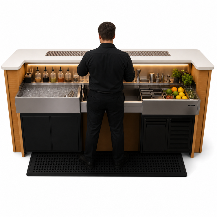 Product image #4 for Perlick Tobin Ellis Signature Series Limited Edition 66-Inch Mobile Bar with 30-Inch Ice Chest and LED Task Lighting
