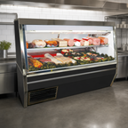 Thumbnail image #3 for Howard-McCray 34N Series SC-CDS34N-4-BE-LS-LED 48-Inch Double Duty Self-Contained Deli Meat & Cheese Service Case, Full Service, Straight Glass