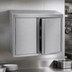 Thumbnail image #3 for BK Resources 30-Inch Wall-Mounted Stainless Steel Cabinet with Hinged Doors