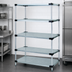 Thumbnail image #3 for Quantum Solid Shelving Starter Kit with 5 Solid Shelves, 48W x 14D x 74H