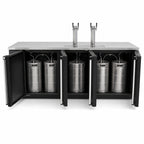 Thumbnail image #3 for Micro Matic USA Pro-Line MDD94-E Three-Section Direct Draw Beer Cooler, 95.5-Inch, 39.2 Cu. Ft., 2 Towers, 4 Faucets, Black