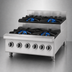 Thumbnail image #3 for Garland US Range UT Counter UTOG36-SU6 36-Inch Gas Step-Up Hotplate with 6 Open Burners