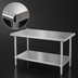 Thumbnail image #3 for Sapphire Manufacturing 60-Inch x 18-Inch 18-Gauge 400-Series Stainless Steel Work Table with Adjustable Undershelf