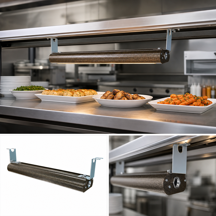 Product image #3 for Vollrath 30-Inch Low Profile Unlighted Strip Heat Lamp with Remote Toggle Switch
