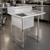 Thumbnail image #3 for Elite Single-Compartment Commercial Stainless Steel Sink with Right Drainboard, 24