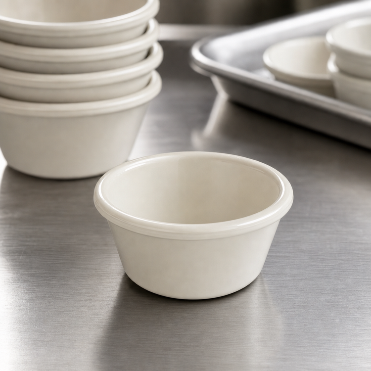 Product image #4 for Carlisle 4 oz Bone Melamine Ramekin