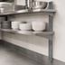 Thumbnail image #3 for Eagle Group 72-Inch Stainless Steel Wall-Mounted Cantilever Shelving Standard Upright