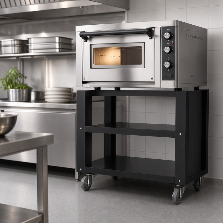 Product image #3 for Trento Alfa Black Equipment Stand for Zeno Series 6