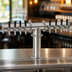 Thumbnail image #3 for Krowne 8-Faucet Glycol-Cooled Pipe T-Head Draft Beer Tower, Brushed Stainless Steel