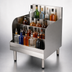 Thumbnail image #4 for 4-Step Stainless Steel Underbar Liquor Bottle Display, 24 Inch Wide x 18-1/4 Inch Deep, 27-Bottle Capacity