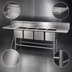 Thumbnail image #3 for Spec-Master FN Series Four-Compartment Stainless Steel Sink with 24